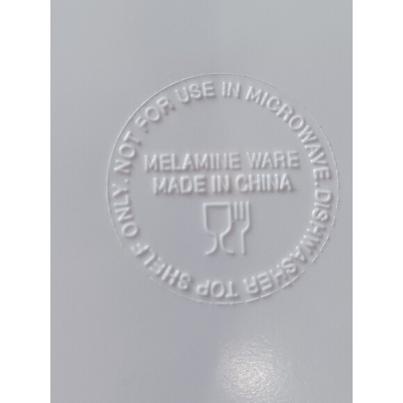 Vintage Set of 6 Melamine Ware Purple Daisy Dessert Plates 6" Square - Picture 5 of 5